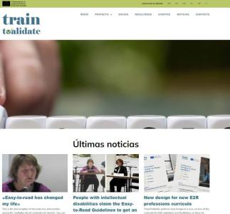 Portada de la web del proyecto Train2Validate