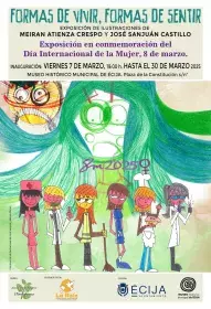 Imagen sobre el cartel de exposición artística