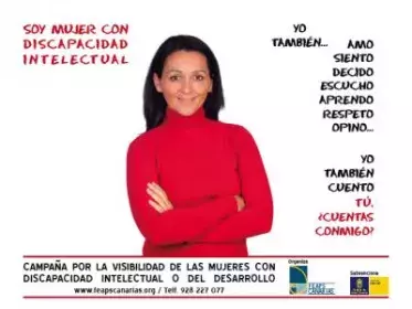 Soy Mujer con discapacidad intelectual o del desarrollo. "YO TAMBIÉN CUENTO. Y TÚ ¿CUENTAS CONMIGO?